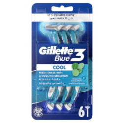 Gillette BLUE 3 Cool Razors Vienkartiniai skustuvai 3vnt
