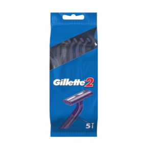 Gillette 2 Disposable Razors Vienkartiniai skustukai 5 vnt.