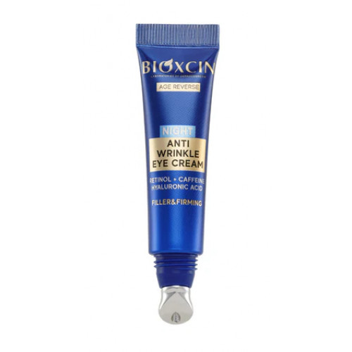 Bioxcin (Bioxsine) Age Reverse Anti Wrinkle Eye Cream Naktinis paakių kremas su hialurono rūgštimi 15ml