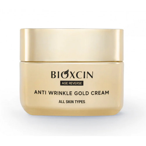 Bioxcin (Bioxsine) Age Reverse Gold Anti Wrinkle Cream Veido kremas su aukso dulkėmis 50ml
