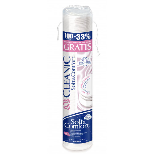 Cleanic Soft&Comfort Cotton Pads Vatos diskeliai 133 vnt.