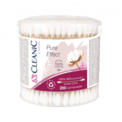 Cleanic Pure Effect Cotton Buds Kosmetiniai vatos krapštukai 100vnt