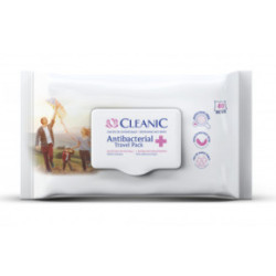 Cleanic Antibacterial Wet Wipes Drėgnos servetėlės 15vnt