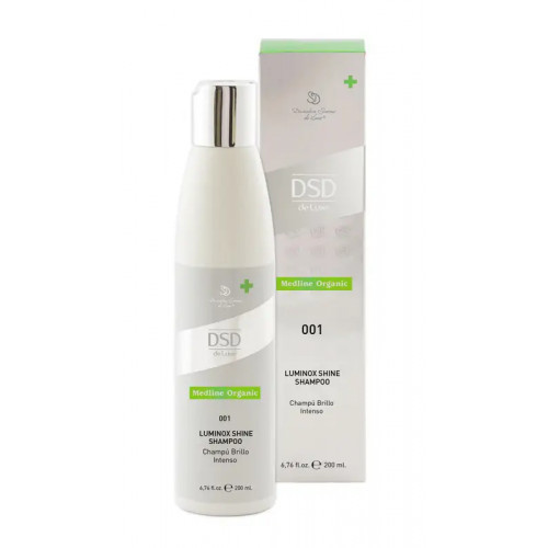 DSD de Luxe 001 Medline Organic Luminox Shine Shampoo Atstatomasis šampūnas 200ml