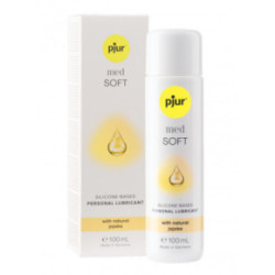 Pjur Med Soft Glide Silikono pagrindo lubrikantas su natūraliu simondsijų (jojoba) aliejumi 100ml