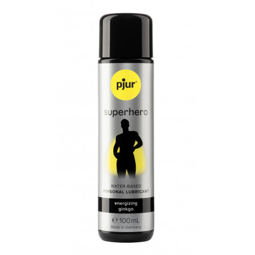 Pjur Superhero Energizing Ginkgo Vandens pagrindo lubrikantas vyrams 100ml