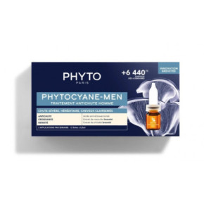 Phyto Phytocyane Anti Hair Loss Treatment For Men Ampulės nuo plaukų slinkimo vyrams 12x3,5ml