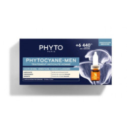 Phyto Phytocyane Anti Hair Loss Treatment For Men Ampulės nuo plaukų slinkimo vyrams 12x3,5ml