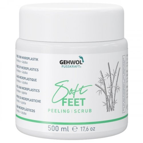 Gehwol Fusskraft soft feet scrub šveičiamasis kojų kremas su bambukų pudra 125ml