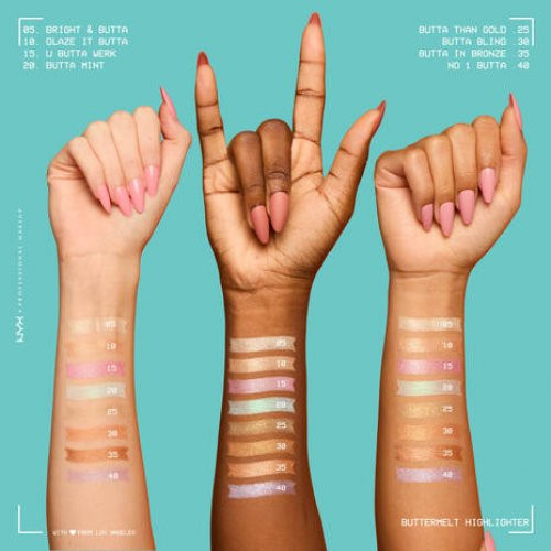 Nyx professional makeup Buttermelt Highlighter Švytėjimo suteikianti priemonė 5g