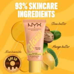Nyx professional makeup Buttermelt Glaze Soft Glow Skin Tint SPF30 Makiažo pagrindas 30ml