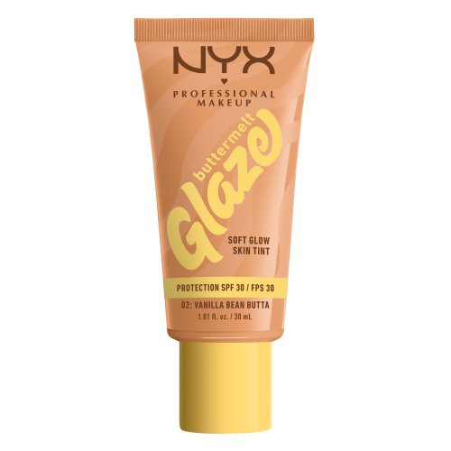 Nyx professional makeup Buttermelt Glaze Soft Glow Skin Tint SPF30 Makiažo pagrindas 30ml