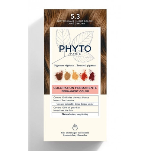 Phyto Permanent Hair Color Plaukų dažai be amoniako 1 Black