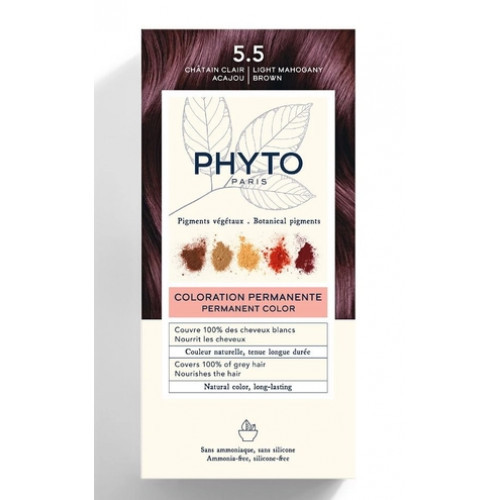 Phyto Permanent Hair Color Plaukų dažai be amoniako 1 Black