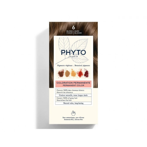 Phyto Permanent Hair Color Plaukų dažai be amoniako 1 Black