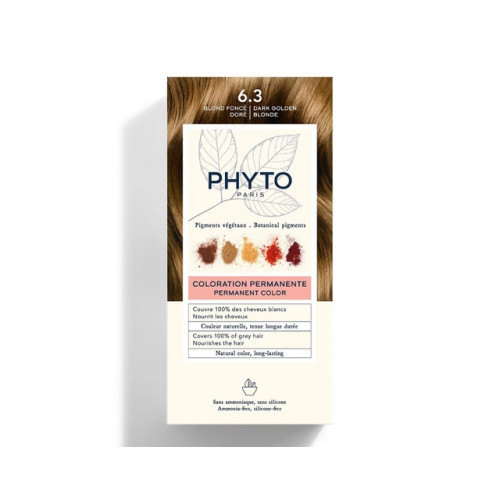 Phyto Permanent Hair Color Plaukų dažai be amoniako 1 Black