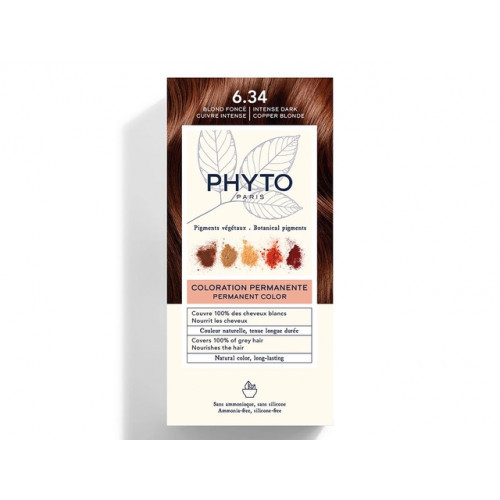 Phyto Permanent Hair Color Plaukų dažai be amoniako 1 Black