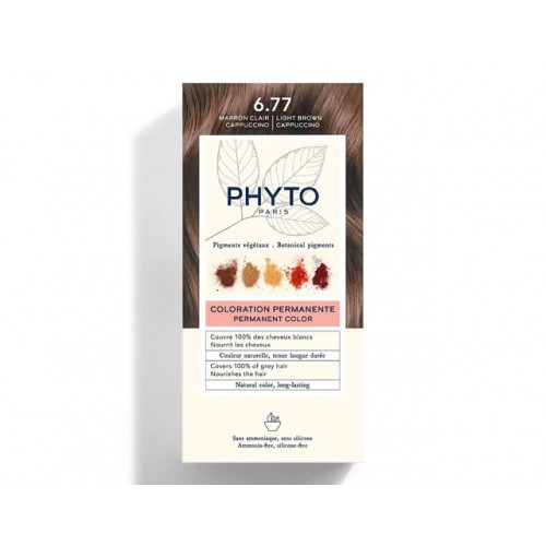 Phyto Permanent Hair Color Plaukų dažai be amoniako 1 Black