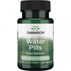 SWANSON Water Pills Fluid Balance Maisto papildas palaikyti optimaliai skysčių pusiausvyrai organizme 120 kapsulių
