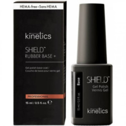 Kinetics Shield Gel Polish Rubber Base+ Gelinio nagų lako pagrindas 15ml