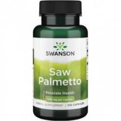 SWANSON Saw Palmetto 540mg Prostate Health Maisto papildas vyrams 100 kapsulių