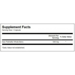 SWANSON Saw Palmetto 540mg Prostate Health Maisto papildas vyrams 100 kapsulių