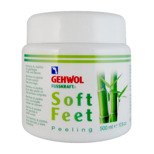 Gehwol Fusskraft soft feet scrub šveičiamasis kojų kremas su bambukų pudra 125ml