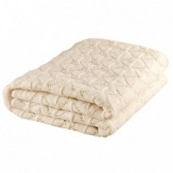 Nord Snow Merino vilnos pledas Leaves style Tamsus