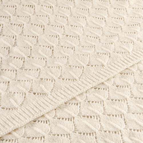 Nord Snow Merino vilnos pledas Leaves style Tamsus