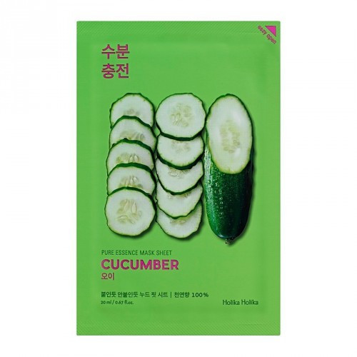 Holika Holika Pure Essence Mask Sheet Cucumber veido kaukė 20ml