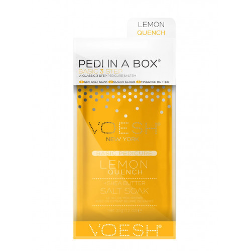 VOESH Basic Pedi In A Box 3in1 Lemon Quench Procedūra kojoms Rinkinys