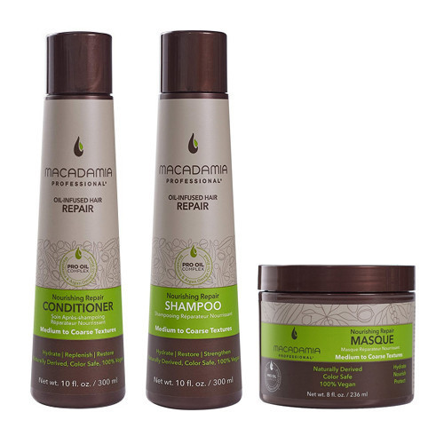 Macadamia Nourishing Repair Set Plaukų priežiūros priemonių rinkinys