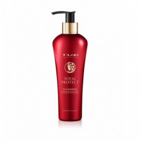T-LAB Professional TOTAL PROTECT DUO SHAMPOO Dažytų ar chemiškai apdorotų plaukų šampūnas 300ml