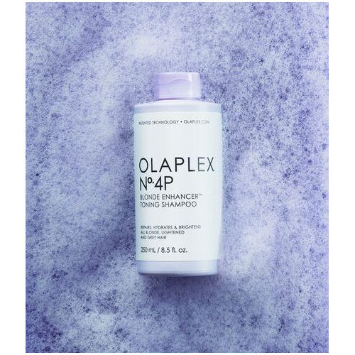 Olaplex No. 4P Blonde Toning Shampoo Tonuojantis ir plaukus stiprinantis šampūnas 250ml