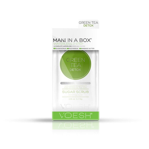 VOESH Waterless Mani In A Box 3in1 Green Tea Detox Procedūra rankoms Rinkinys