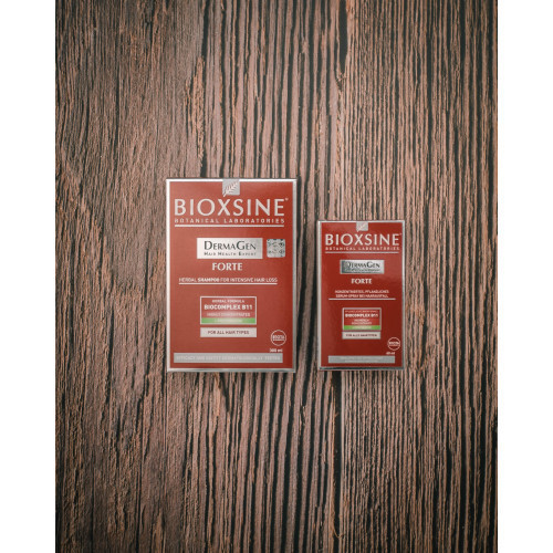 Bioxsine FORTE Rinkinys nuo intensyvaus plaukų slinkimo 300ml+60ml