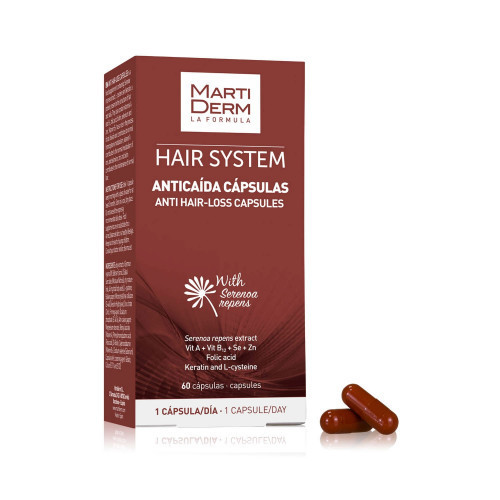 MartiDerm Anti Hair-Loss Capsules Maisto papildas-kapsulės nuo plaukų slinkimo 60 kapsulių