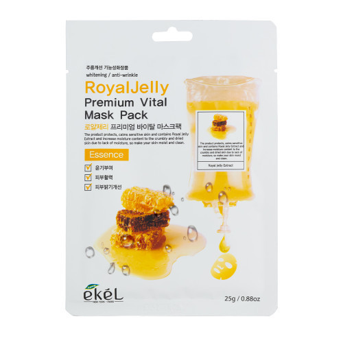 Ekel Royal Jelly Premium Vital Mask Veido kaukė su medaus ekstraktu 1 vnt.