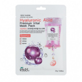 Ekel Hyaluronic Acid Premium Vital Mask Veido kaukė su hialurono rūgštimi 1vnt.