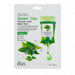 Ekel Green Tea Premium Vital Mask Veido kaukė su žaliąja arbata 1vnt.