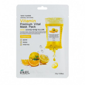 Ekel Vitamin Premium Vital Mask Veido kaukė su vitaminu C 1 vnt.