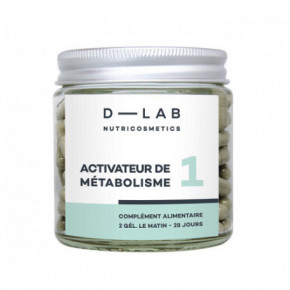 D-LAB Nutricosmetics Activateur de Métabolisme Maisto papildas, metabolizmą skatinantis kompleksas 1 Mėnesiui