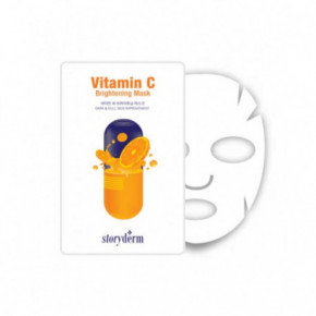 Storyderm Vitamin C Brightening Mask Lakštinė skaistinanti veido kaukė su vitaminu C 1vnt.