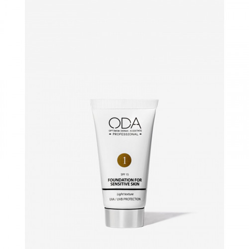 ODA Foundation For Sensitive Skin Maskuojamasis jautrios odos kremas Nr. 1 30ml