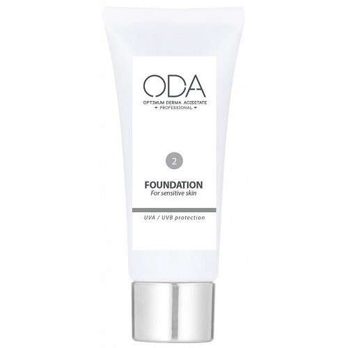 ODA Foundation For Sensitive Skin Maskuojamasis jautrios odos kremas Nr. 2 30ml