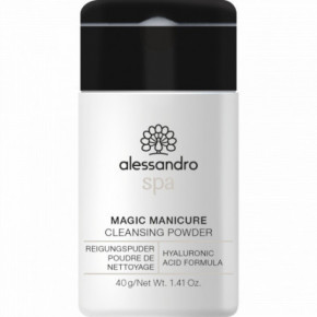 Alessandro Magic Manicure Cleansing Powder Pilinguojanti rankų pudra su hialurono rūgštimi 40g