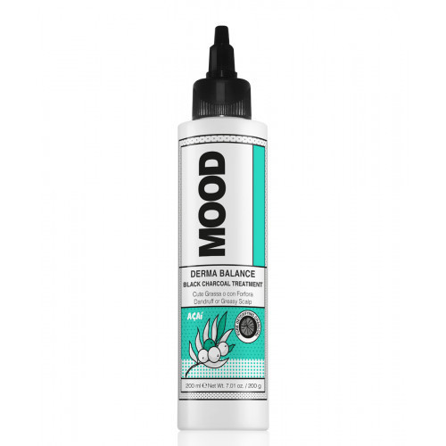 Mood Derma Balance Dark Charcoal Hair Treatment Valomoji priemonė galvos odai su juodąją anglimi 200ml