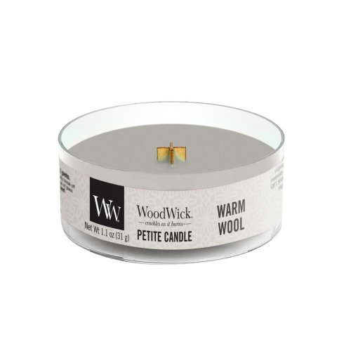 WoodWick Warm Wool Candle Žvakė Heartwick