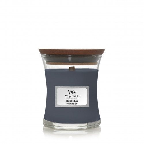 WoodWick Indigo Suede Candle Žvakė Heartwick