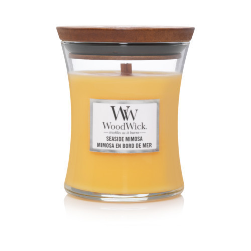 WoodWick Seaside Mimosa Candle Žvakė Heartwick